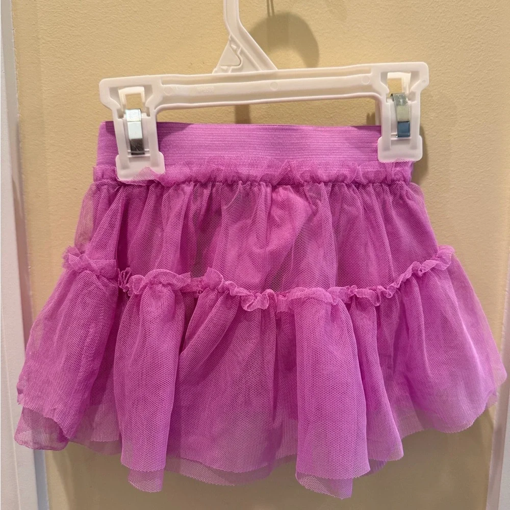 The Children's Place Long Sleeve Tee and Matching Tulle Ruffle Skirt Set